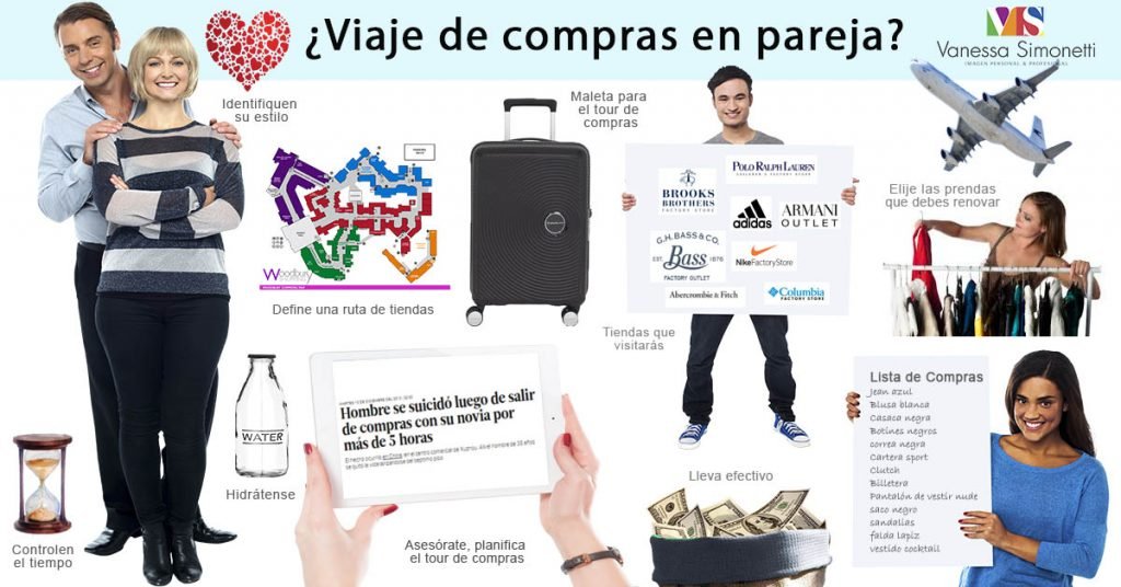 viaje de compras en pareja